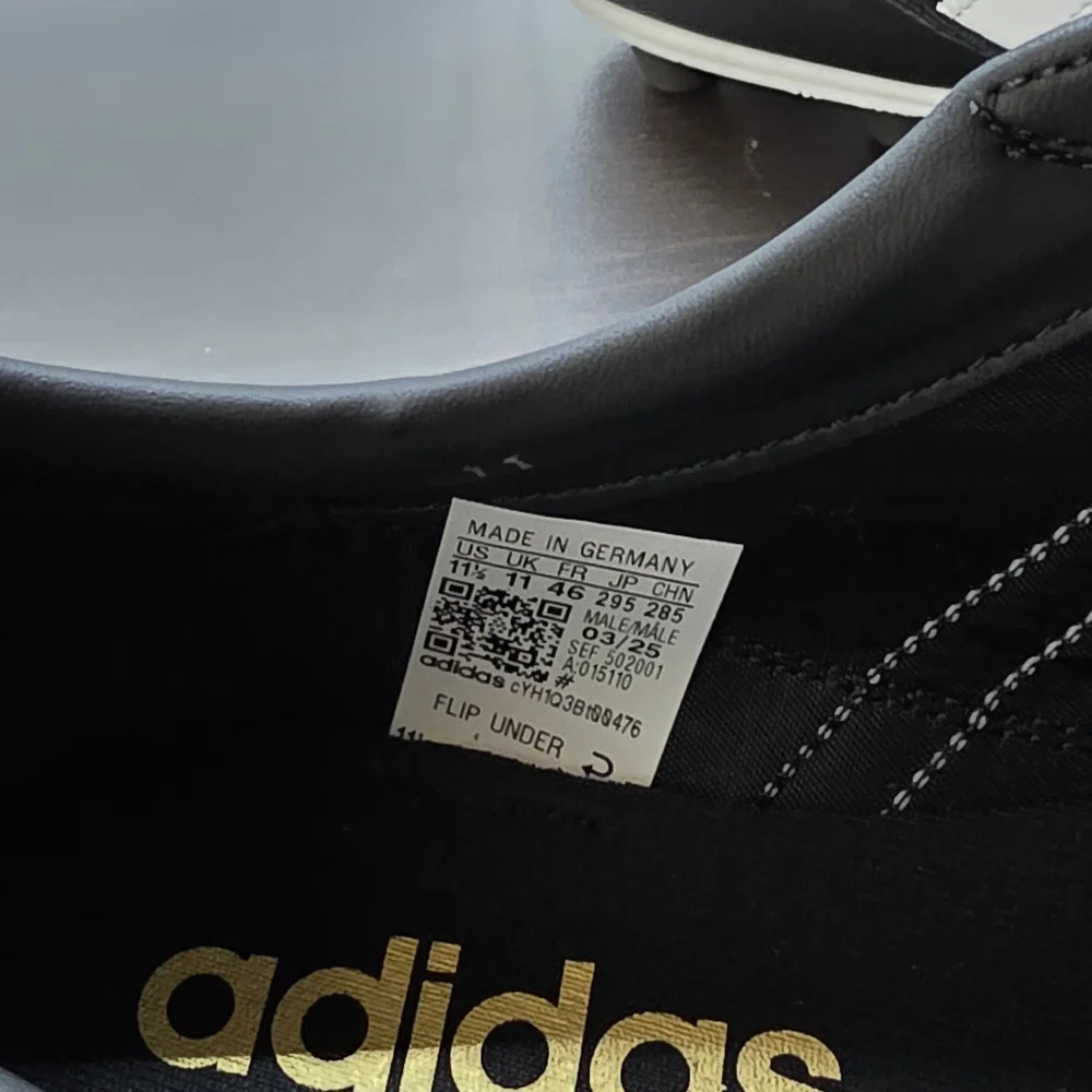 Adidas Copa Mundial Soccer Cleats Black Leather Germany 015110 Men US Size 11.5 - Picture 9 of 12